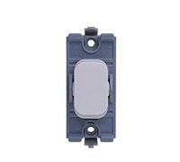 Schneider Electric - Module de commutation Lisse blanc moulé (LWM) Grid 20AX 1 voie - Appareils de câblage faciles à installer avec système de clip - Blanc - GGBL201W
