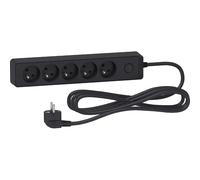 Schneider Electric - Odace - Rallonge multiprises 5 Prises 2P+T - Anthracite - 3m - ST9353B