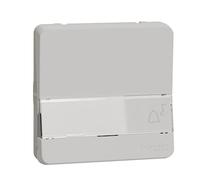 Schneider Electric - Mureva Styl - Bouton poussoir porte-etiquette - composable - IP55 - IK08 - blanc - MUR39129