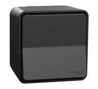 Schneider Electric - Mureva Styl - Bouton poussoir - saillie - IP55 - IK08 - connexion auto - gris - MUR35026
