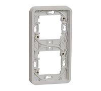 Schneider Electric - Mureva Styl - Cadre 2 postes vertical - encastré - IP55 - IK08 - blanc - MUR39151