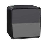 Mureva Styl - Prise courant 2P+T - saillie - IP55 - IK08 - connexion auto - gris - SCHNEIDER ELECTRIC - MUR35031
