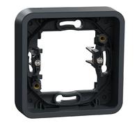 Schneider Electric - Mureva Styl - Cadre 1 poste à griffes - encastré - IP55 - IK08 - gris - MUR34108