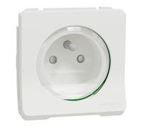 Mureva Styl - Bouton poussoir porte-etiquette - composable - IP55 - IK08 - blanc - SCHNEIDER ELECTRIC - MUR39129