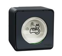 Schneider Electric - Prise courant 2P+T renforcée Mureva Styl MUR36010 - Saillie IP55 IK08 Gris
