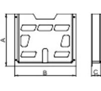 Schneider Electric NSYDPA3 Polystyrène gris clair (RAL 7035) (L x l x H) 35 x 476 x 285 mm 1 pc(s)