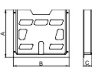 Schneider Electric NSYDPA3 Polystyrène gris clair (RAL 7035) (L x l x H) 35 x 476 x 285 mm 1 pc(s)