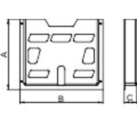 Schneider Electric NSYDPA5 Porte-documents Polystyrène gris clair (RAL 7035) (L x l x H) 22 x 188 x 174 mm 1 pc(s)