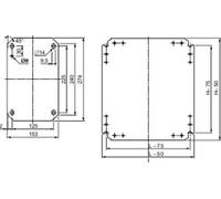 Schneider Electric NSYMM32 (L x l) 250 mm x 150 mm acier galvanisé