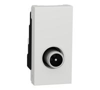 Schneider Electric NU346118 Prise TV mle individ 1m Blanc