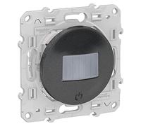 Schneider Electric - Odace, détecteur de présence et de mouvement Anthracite, toutes charges, 3 fils - S540523