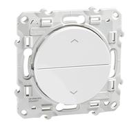 Schneider Electric – Poussoir Odace S520207, 2 boutons montée/descente pour volets-roulants, blanc