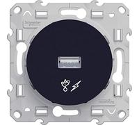 Schneider Electric - Odace, prise alimentation USB 5V Anthracite - S540408