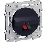 Schneider Electric - Odace prise haut parleur 1 sortie Anthracite - S540487