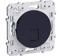 Schneider Electric - Odace, prise RJ45 Anth., grade 1 (téléphone + informatique) cat. 6 UTP, à vis - S540475
