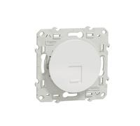 Schneider Electric - Odace, prise RJ45 Blanc, grade 1 (téléphone) cat. 5 UTP, à vis - S520471