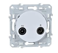 Schneider Electric Prise TV/FM Odace S520451 Blanche individuelle à vis