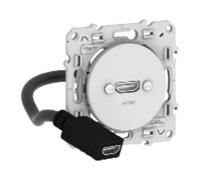 Prise HDMI type A - Blanc - Odace SCHNEIDER