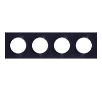 Odace Styl - plaque 4 postes horizontaux ou verticaux entraxe 71mm anthracite - SCHNEIDER ELECTRIC - S540708