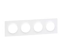 Odace Styl - plaque 4 postes horizontaux ou verticaux entraxe 71mm blanc - SCHNEIDER ELECTRIC - S520708
