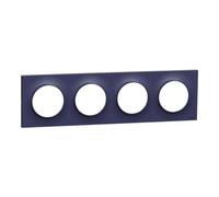 Schneider Electric - Odace Styl, plaque Cobalt 4 postes horiz./vert. entraxe 71mm - S550708