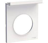 Schneider Electric - Odace Styl Pratic, plaque Blanc support téléphone mobile, 1 poste - S520712