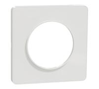 Schneider Electric - Plaque de finition - Odace Touch S520802 - 1 poste - Blanc RAL9003