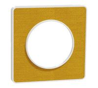 Schneider Electric - Odace Touch - Plaque de finition Kvadrat 1 poste - Ocre/Blanc - S520802KY