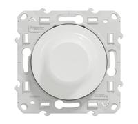 Schneider Electric - Odace - Variateur de lumière universel en 2 ou 3 fils 3W 100W(Led) - Blanc - S520519