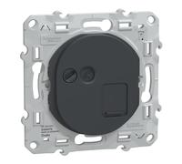 Schneider Electric - Ovalis - prise RJ45 - cat.6 STP - réseaux VDI- grade 3 - Anthracite - S340476