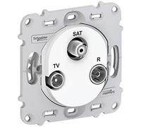 Schneider Electric - Ovalis - prise TV/R/SAT - sans plaque de finition Blanc - S261461