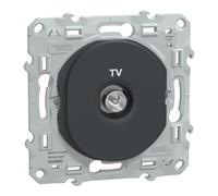Schneider Electric - Ovalis - prise TV simple - Anthracite - S340405