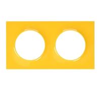 SCHNEIDER ELECTRIC Plaque de finition 2 postes Odace Styl ambre