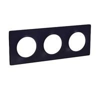 SCHNEIDER ELECTRIC Plaque de finition 3 postes Odace Styl anthracite