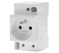 Schneider Electric – Prise de courant modulaire Acti9 A9A15306 – 16 A 2P+T 250 V – Blanc