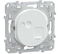 Schneider Electric - Prise RJ45 cat 6 blindée auto Blanc - Ovalis - Schneider blanc
