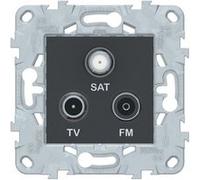 Schneider Electric - Prise TV/SAT/FM 1 entrée - anthracite - Unica - Schneider G