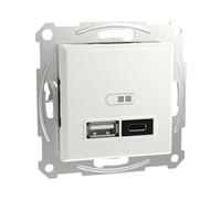 Schneider Electric Prise USB Asfora blanc (brillant) EPH2770421D 1 pc(s)