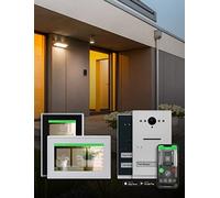 Schneider Electric Ritto RGE2092170 Interphone vidéo TwinBus IP avec Application, Bus 2 Fils, Maison familiale, en saillie, Blanc, référence