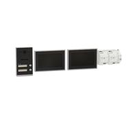 Schneider Electric Ritto TWINBUS Kit interphone vidéo IP avec écran HD de 7 pouces, 2 fils, 2 familles, APP, montage en saillie, gris