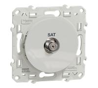 Schneider Electric – Prise SAT Odace S520446 Blanc à vis