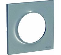 SCHNEIDER ELECTRIC Plaque de finition 1 poste Odace Styl aluminium
