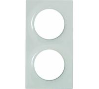 Schneider Electric S520704 Plaque 2 postes Odace Styl Blanc