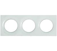 Schneider Electric Plaque S520706 Odace Styl 3 postes Blanc