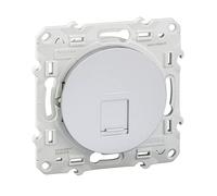 Schneider Electric – Prise RJ45 Odace S530476 – Grade 3 (Multimédia) Cat.6 STP Aluminium à vis