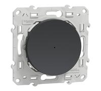Schneider Electric S540530W Wiser Odace - Bouton Poussoir - 10A - Zigbee - Anthracite