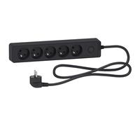 Schneider Electric - Bloc multiprise 5 prises 2P+T - anthracite - Schneider G