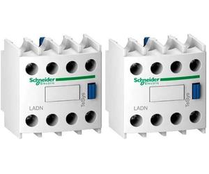 Schneider Electric - TeSys D - bloc contacts auxiliaires frontaux - 2F+2O - bornes vis-étriers - LADN22 (Lot de 2)