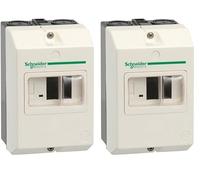 Schneider Electric - TeSys GV - coffret vide - pour GV2ME - plastique - GV2MC02 (Lot de 2)