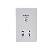 Schneider Electric Ultimate - Douille plate sans vis - Double tension - 115/230 V - GU7490WPW - Peinture blanche avec insert blanc